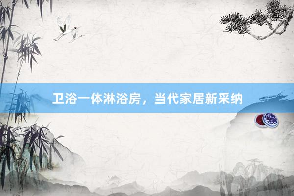 卫浴一体淋浴房，当代家居新采纳